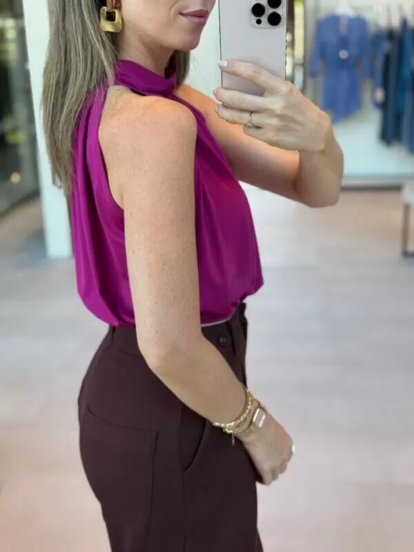 Blusa de Malha - Fúcsia - Image 4