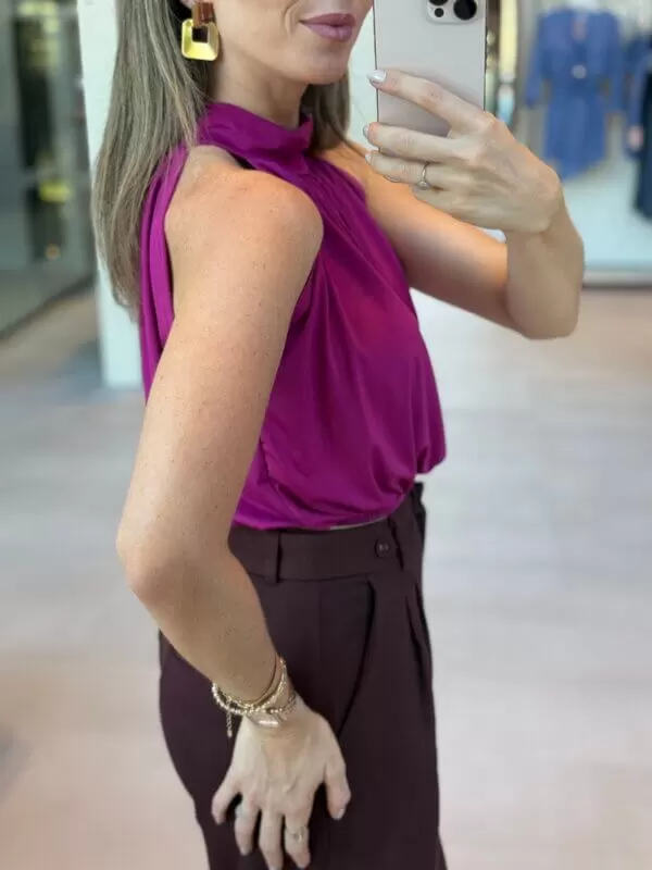 Blusa de Malha - Fúcsia - Image 3