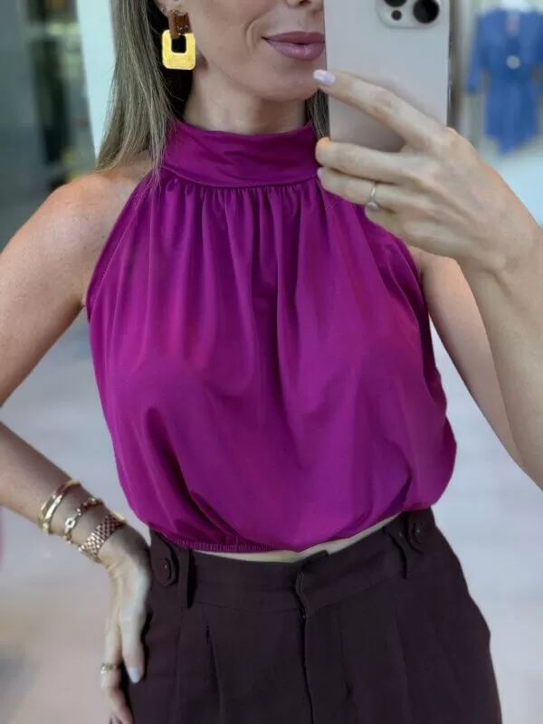 Blusa de Malha - Fúcsia - Image 2
