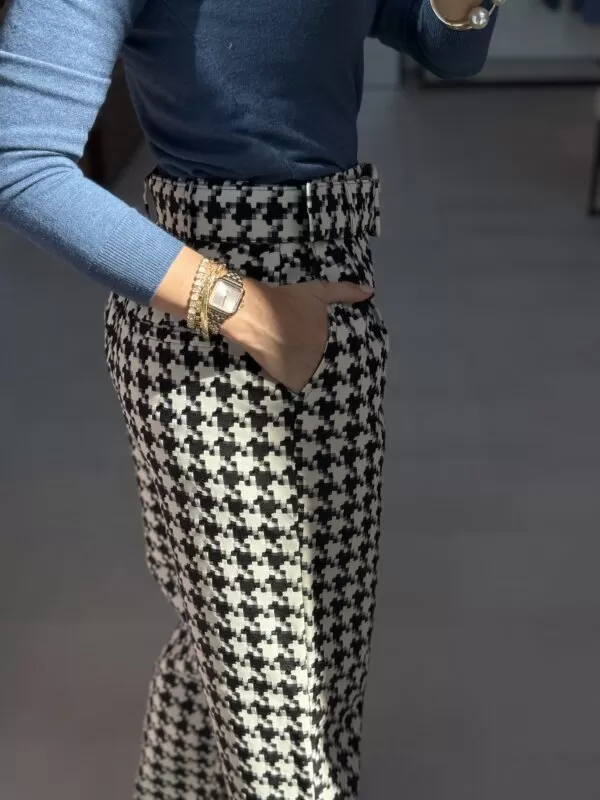 Calça Pied Poule - P&B - Image 7