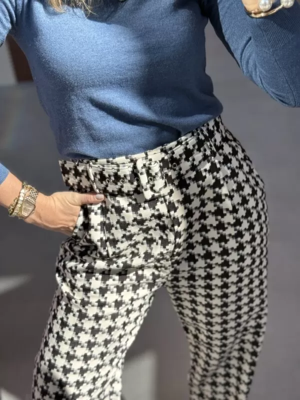 Calça Pied Poule - P&B - Image 4